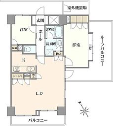 シーアイマンション池袋西 2LDKの間取図画像