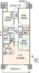 リライズガーデン西新井スカイレジデンス 3LDKの間取図画像