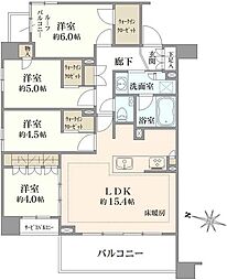 クリオ亀有ガーデンマークス 4LDKの間取図画像