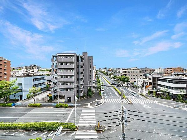 バルコニーから