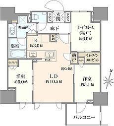間取図画像 2SLDK