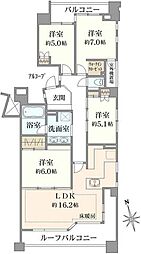 パークスクエア吉祥寺本町C棟 4LDKの間取り