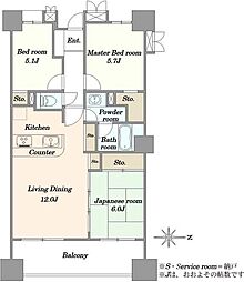 間取図画像 3LDK