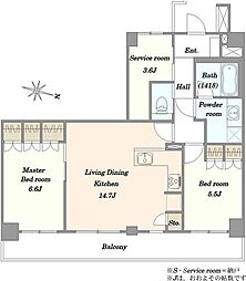 間取図画像 2SLDK