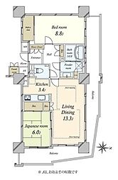 間取図画像 2LDK