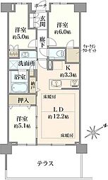 間取図画像 3LDK