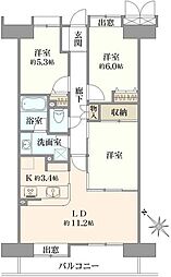 ステイツ西船橋 3LDKの間取り