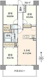 ウィルローズ船橋 3LDKの間取図画像