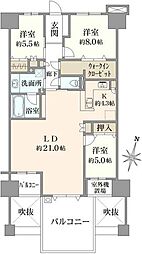 間取図画像 3LDK
