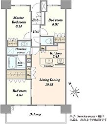 間取図画像 3LDK