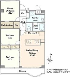 間取図画像 3LDK