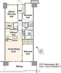 間取図画像 3LDK