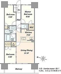 間取図画像 3LDK