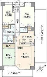 間取図画像 3LDK