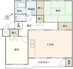 間取図画像 2LDK