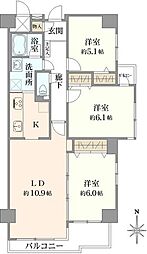 間取図画像 3LDK