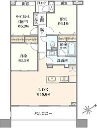 間取図画像 2SLDK