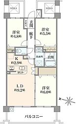 日神パレステージ横浜片倉町 3LDKの間取図画像
