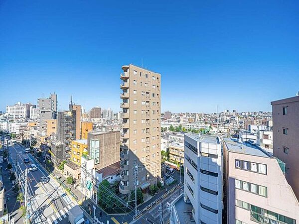 バルコニーから
