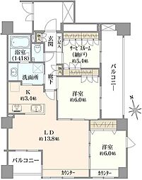 間取図画像 2SLDK