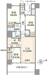 プラウドシティ日吉レジデンス3 3LDKの間取図画像