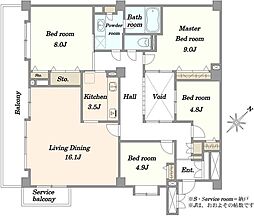 間取図画像 4LDK