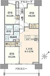 間取図画像 3LDK