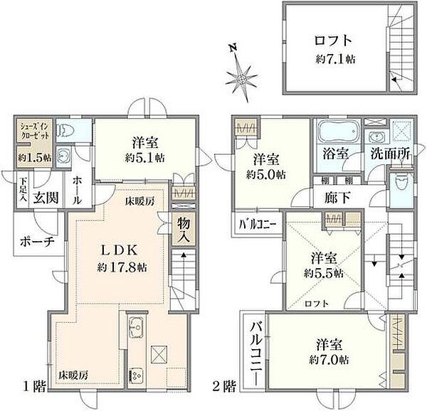 間取りを拡大表示