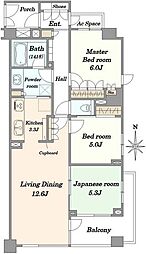 間取図画像 3LDK