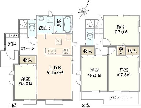間取りを拡大表示