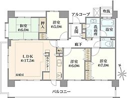 ライオンズガーデンテラス鎌倉山崎 4LDKの間取り