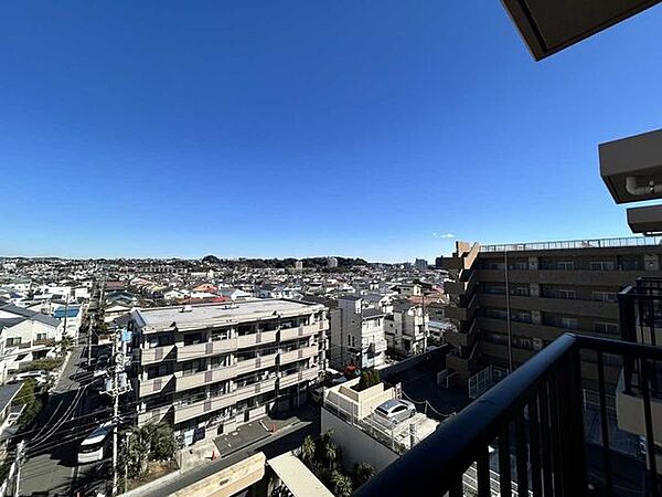 バルコニーから