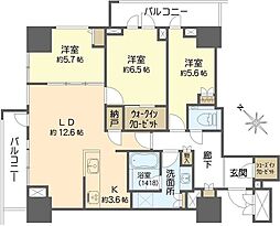 間取図画像 3LDK