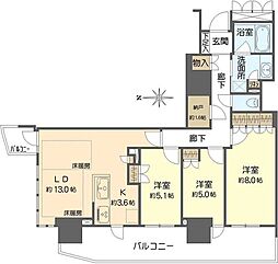 間取図画像 3SLDK
