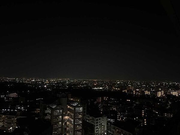 ※南向きバルコニーからの夜景の眺望