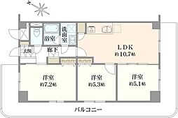 間取図画像 3LDK