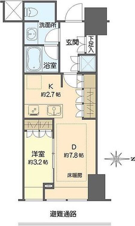 1LDK 間取り