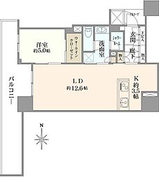 間取図画像 1LDK