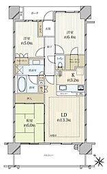 プラウド大津におの浜 3LDKの間取図画像