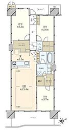 プラウドシティ大津京D棟 3LDKの間取図画像
