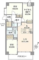 間取図画像 2SLDK