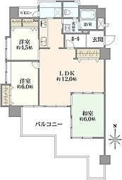 パラツィーナセシリア豊中 3LDKの間取図画像