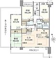 セントラル箕面瀬川6階4,280万円