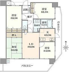 アービング服部元町 4LDKの間取図画像