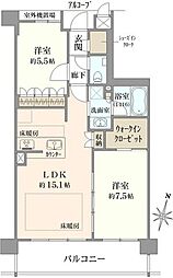 間取図画像 2LDK