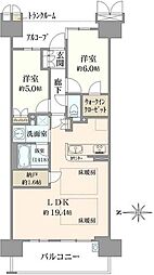 間取図画像 2SLDK