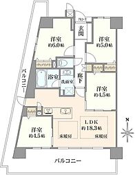 ラフィネス西宮北口サウスコート 4LDKの間取図画像
