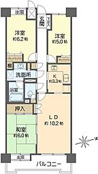 ステイツ千里五月が丘 3LDKの間取図画像