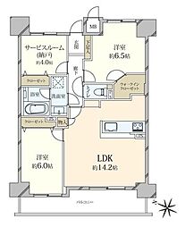 間取図画像 2SLDK