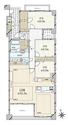 メープル御影山手セレヴィ 3LDKの間取図画像